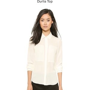 Theory Durlia blouse - tall petite